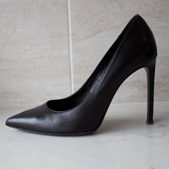 Saint Laurent Zoe Pump in Black Leather - Picture 1 of 5